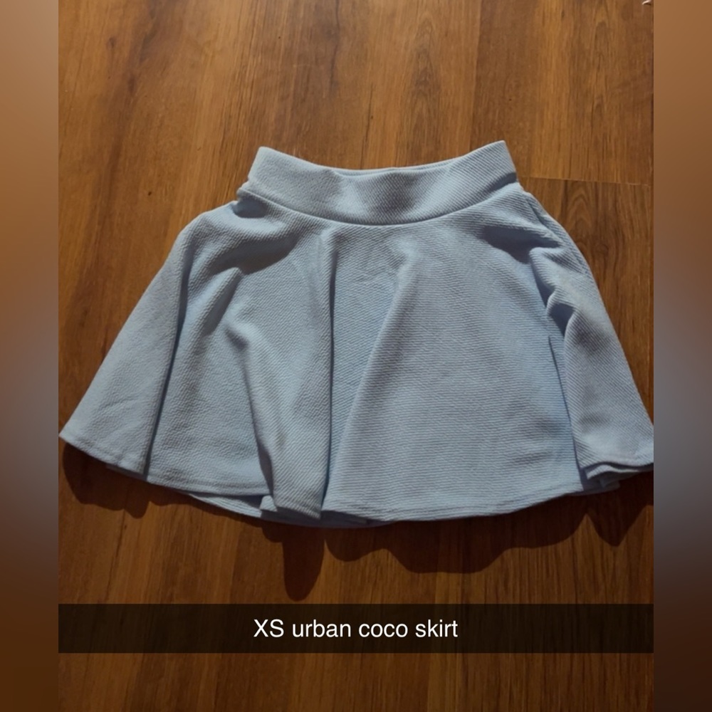 Blue skirt